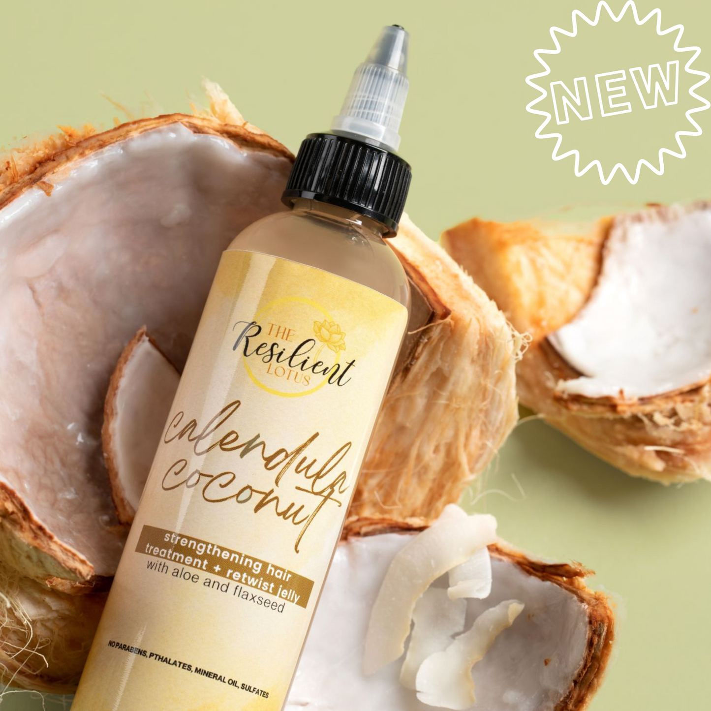 Calendula Coconut Deep Strengthening Hair Treatment + Retwist Jelly